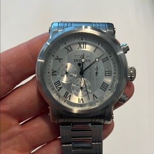 Invicta Silver Roman Numeral Watch